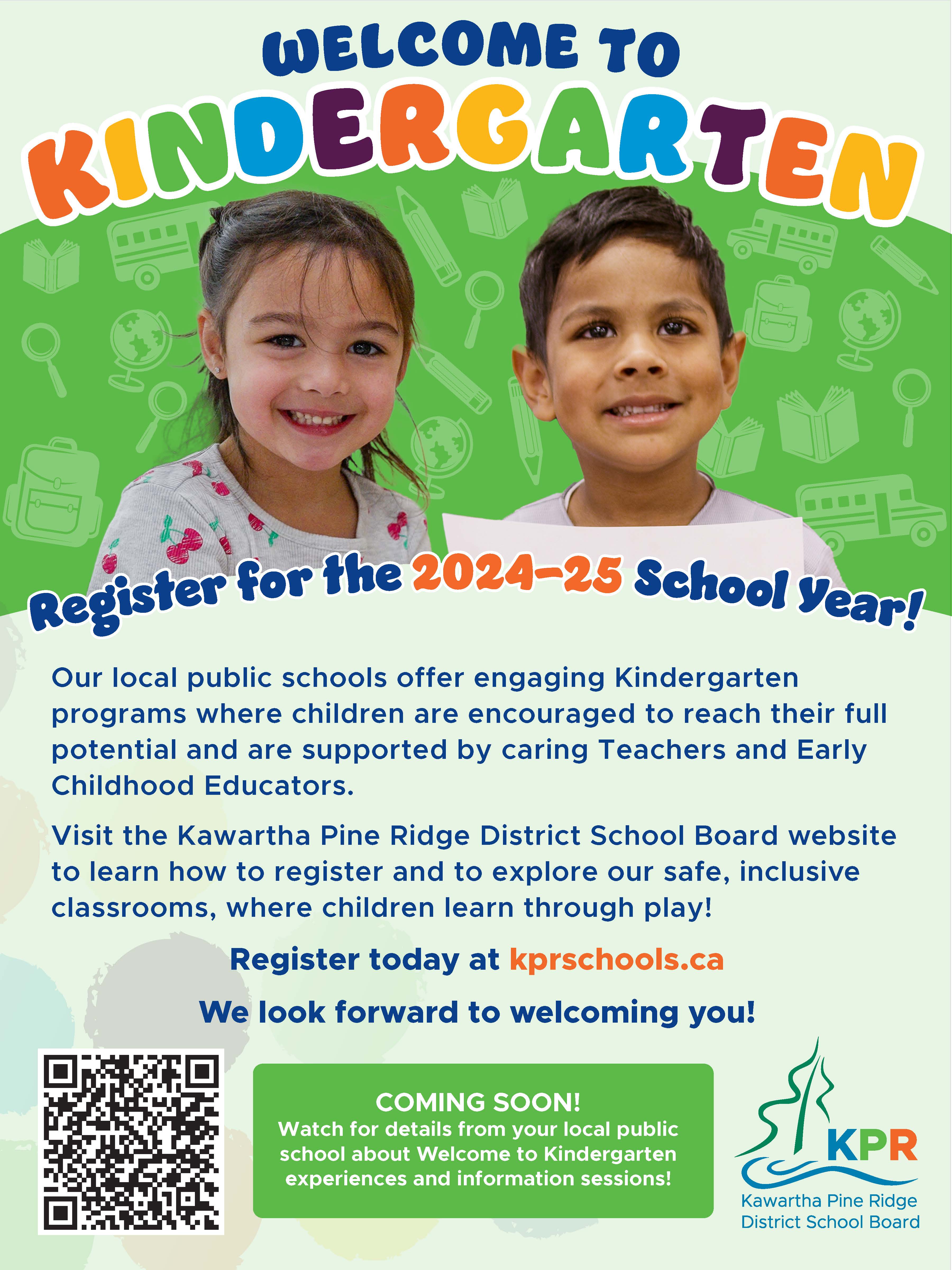 Kindergarten Registration for September is OPEN!