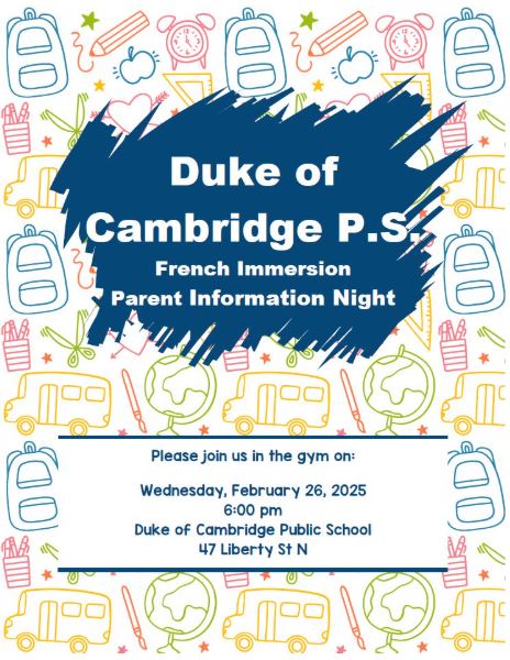 Duke of Cambridge French Immersion Program